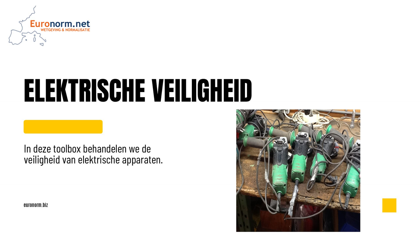 Toolbox: Elektrische veiligheid van apparaten