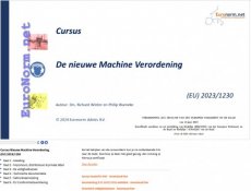 E-learning: Nieuwe Machine Verordening